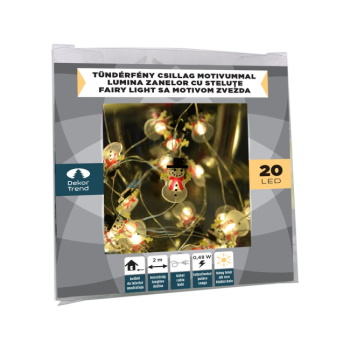 DekorTrend Fairy lights LED lampice sneško 20 kom toplo bele KDE 322